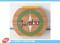 Ξύλινη εκτύπωση λογότυπων χάραξης Hangable κύκλων cOem, ξύλινες λογότυπο/πινακίδες