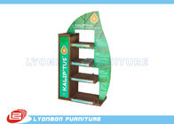 Κεντρικό πράσινο στερεό ξύλινο Countertop λεωφόρων MDF στάσεων επίδειξης, 450mm * 200mm * 700mm